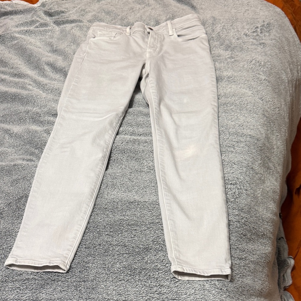 J Brand Women's Straight Leg White Jeans